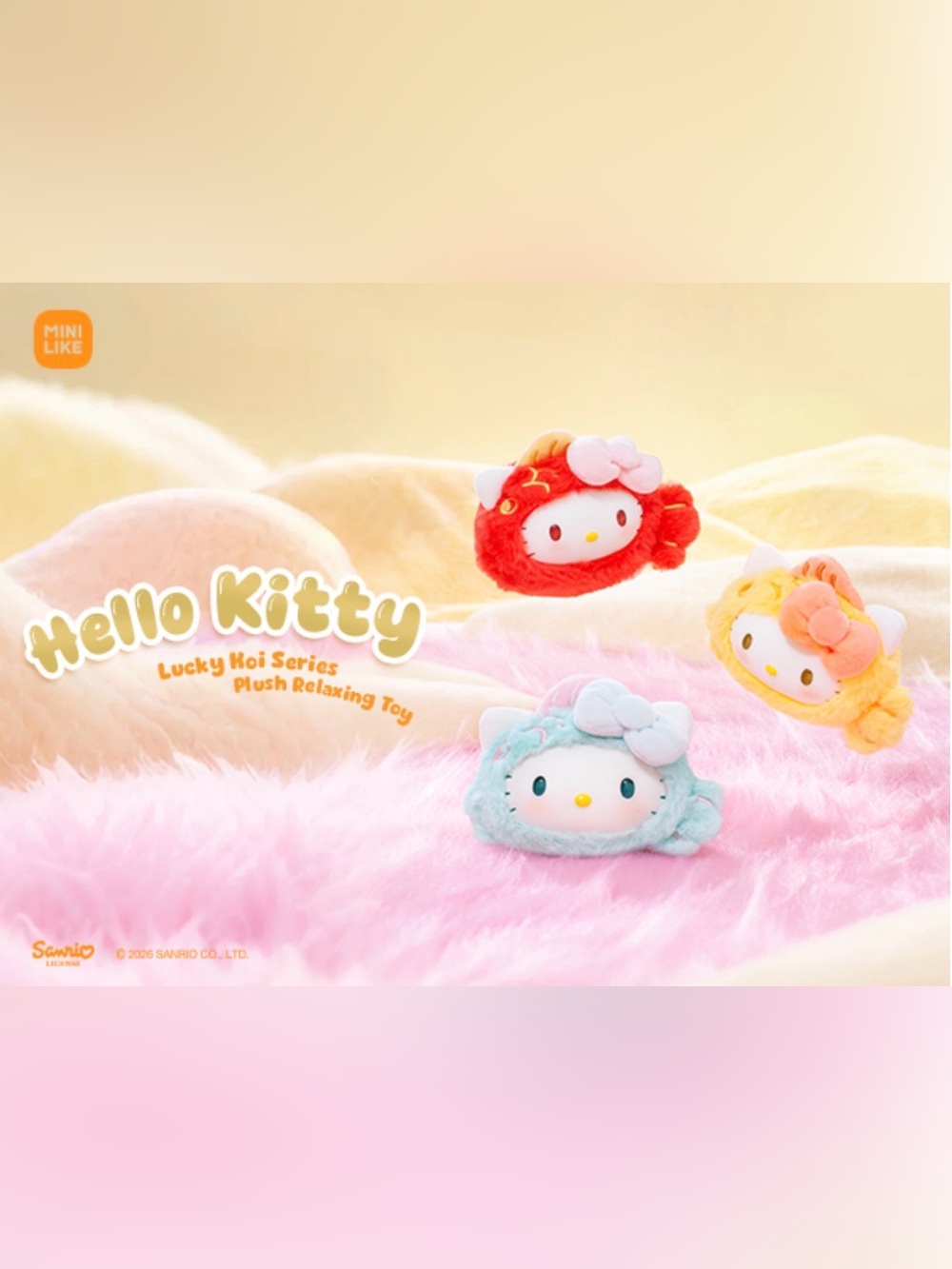 Sanrio Hello Kitty Lucky Koi Series – Yellow Koi Prosperity Edition - Picture 4 of 4
